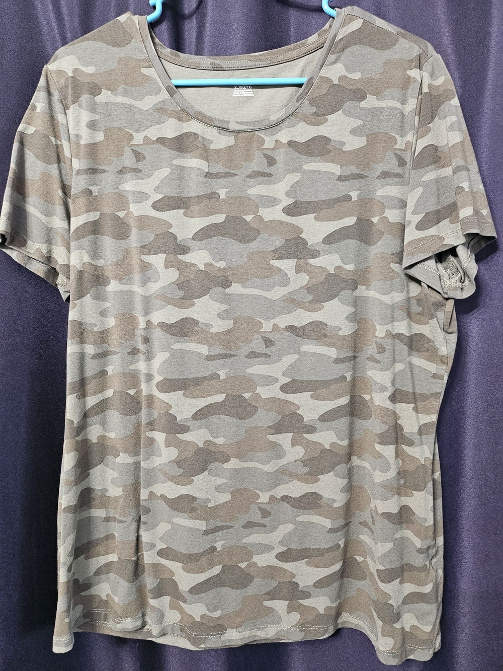 Women's Camo Short-Sleeve Shirt - Neutral Green/Brown